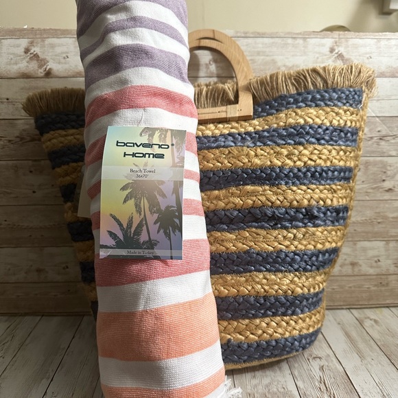 ANTIK KRAFT Beach Tote w. Beach towel - Picture 3 of 4